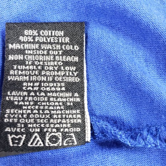 NBA 46 MEN'S T-SHIRT BLUE/RED SIZE LARGE - Picture 6 of 10